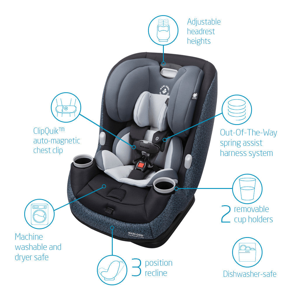 Maxi-Cosi Pria Max All-in-One Convertible Car Seat Tetra Graphite