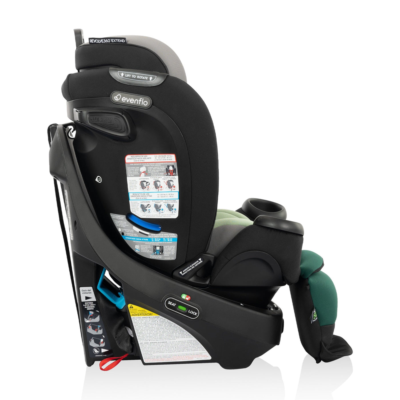 Evenflo Gold Revolve360 Extend 360° Rotating All‑in‑One Car Seat